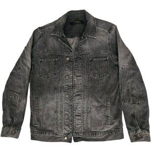 MAVI Black Men's Dark Wash Classic Style Long Sleeve Denim Jacket Size Small